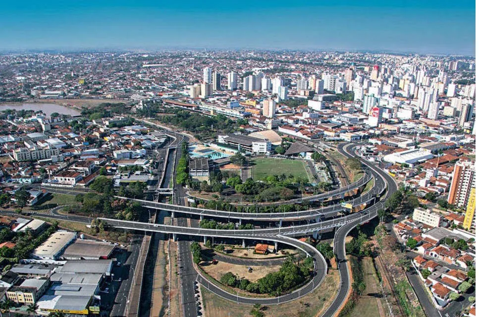 Vista aérea da cidade